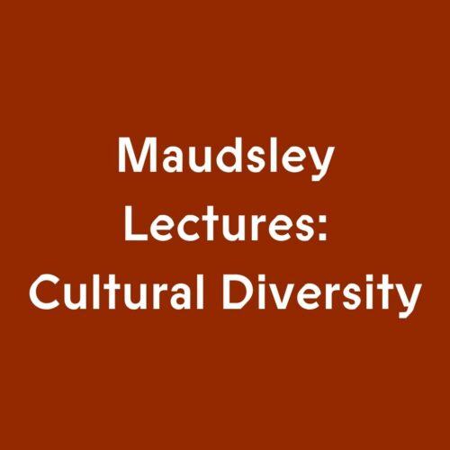 Maudsley - Cultural Diversity and Psychoanalysis
